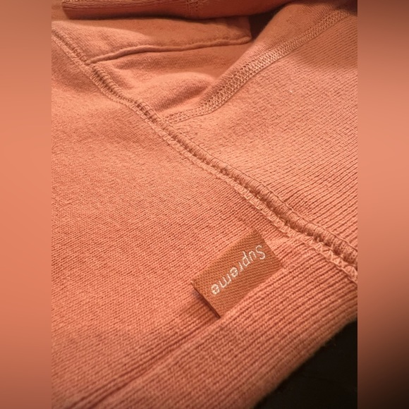 SUPREME Hoodie & Sweat Pant matching SET Dark Peach Size M/L - Picture 5 of 6